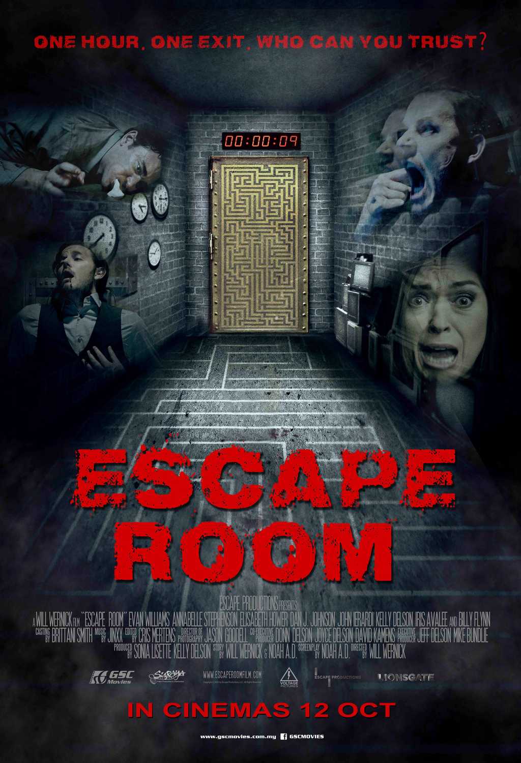 Image result for photos of   Escape Room (2017)