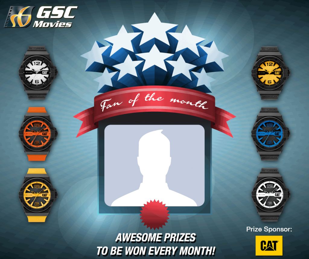 GSC Movies Fan of The Month Giveaway